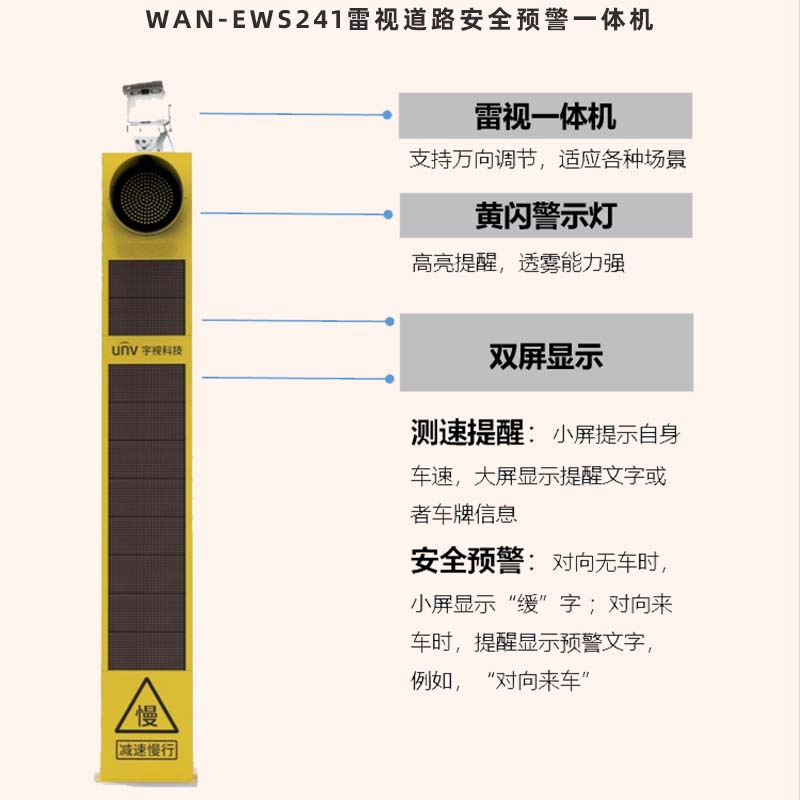 雷视道路安全预警一体机